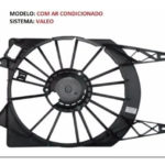 Defletor Ventoinha Modelo Vivace Fiat Uno/Novo Palio/Grand Siena Com Ar