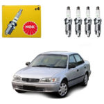 Jogo Velas Ignição Ngk Corolla 1.8 16v 1997 A 2002 Gasolina BKR6EYA